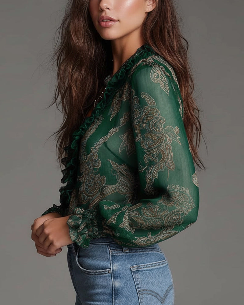 Arden™ Blusa Elegante con Media Cremallera y Corte Moderno