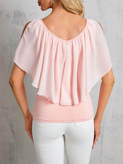 Adele | Blusa Plisada de Hombros Descubiertos con Estilo Elegant