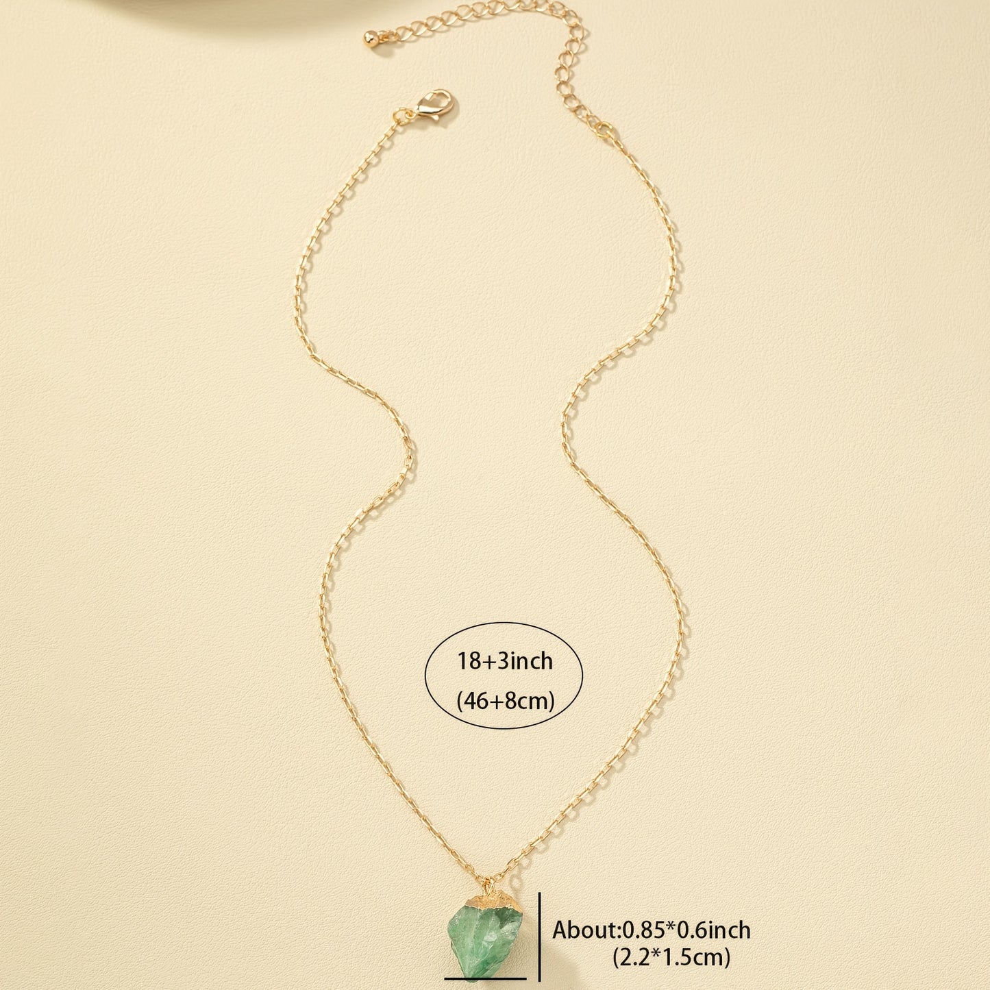Taria™ Collar Minimalista con Colgante Irregular Bañado en Oro de 14K