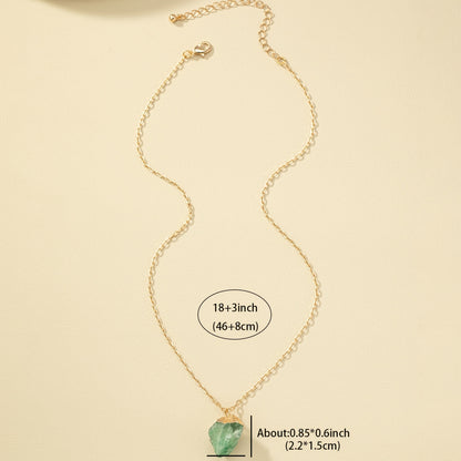Taria™ Collar Minimalista con Colgante Irregular Bañado en Oro de 14K