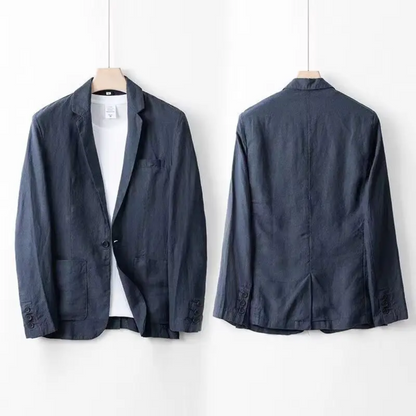 Montiero™ Conjunto de lino cómodo y transpirable para hombre