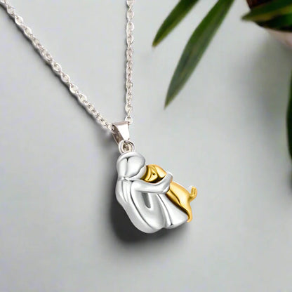 Novira™ Collar con colgante de abrazo eterno para mascota