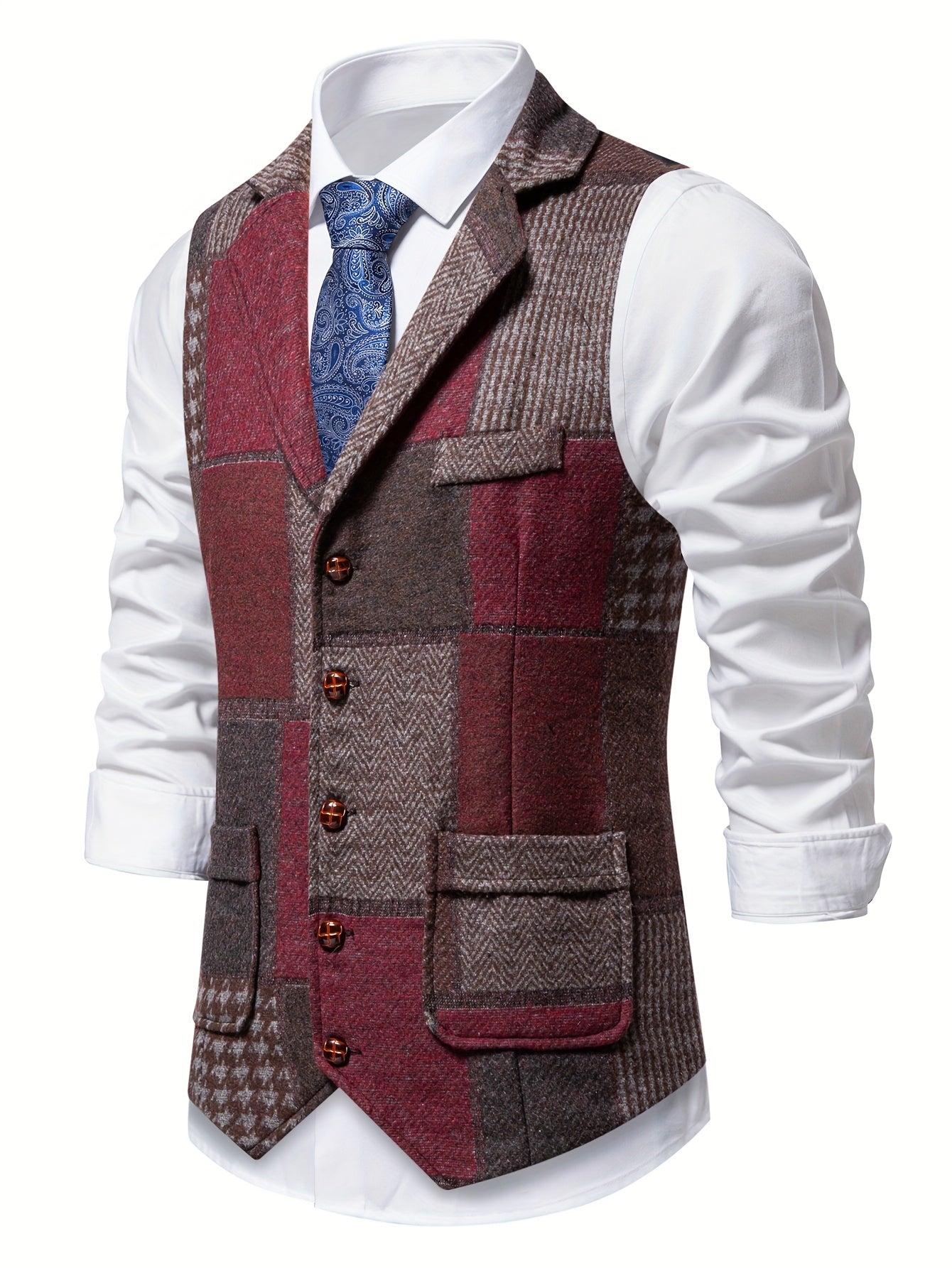 Walter™ Chaleco Clásico de Patchwork