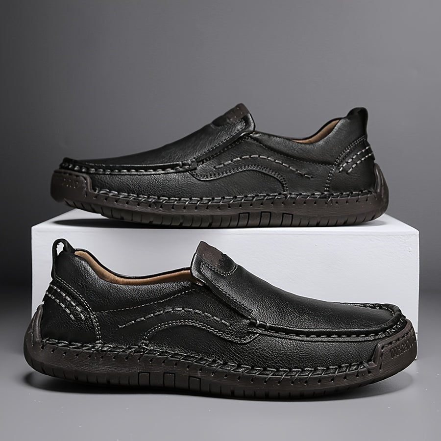 Zorvik™ Mocasines Británicos para Hombre con Costuras Artesanales y Suela Antideslizante