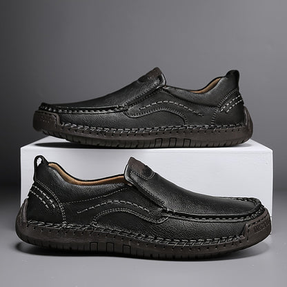 Zorvik™ Mocasines Británicos para Hombre con Costuras Artesanales y Suela Antideslizante