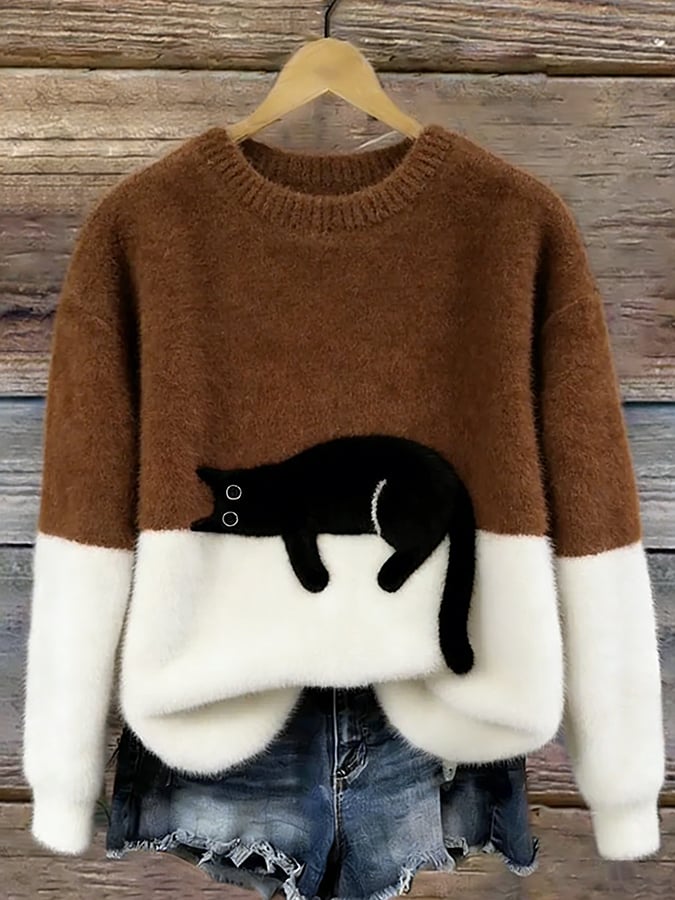 Caelania™ Sudadera Gato Minimalista