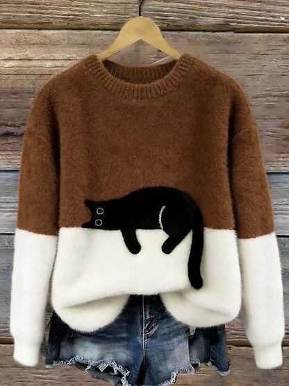 Caelania™ Sudadera Gato Minimalista
