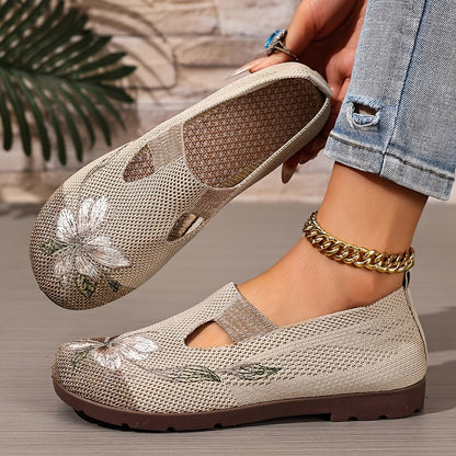 Liora™ Zapatos de mujer, transpirables, estéticos con bordado