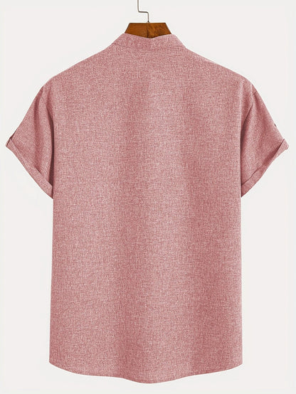 Hayes™ Camisa elegante de manga corta y cuello alto