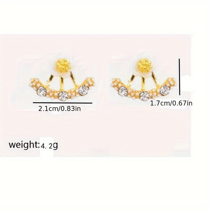 Faye™ Aretes Elegantes de Flor con Estilo Coreano