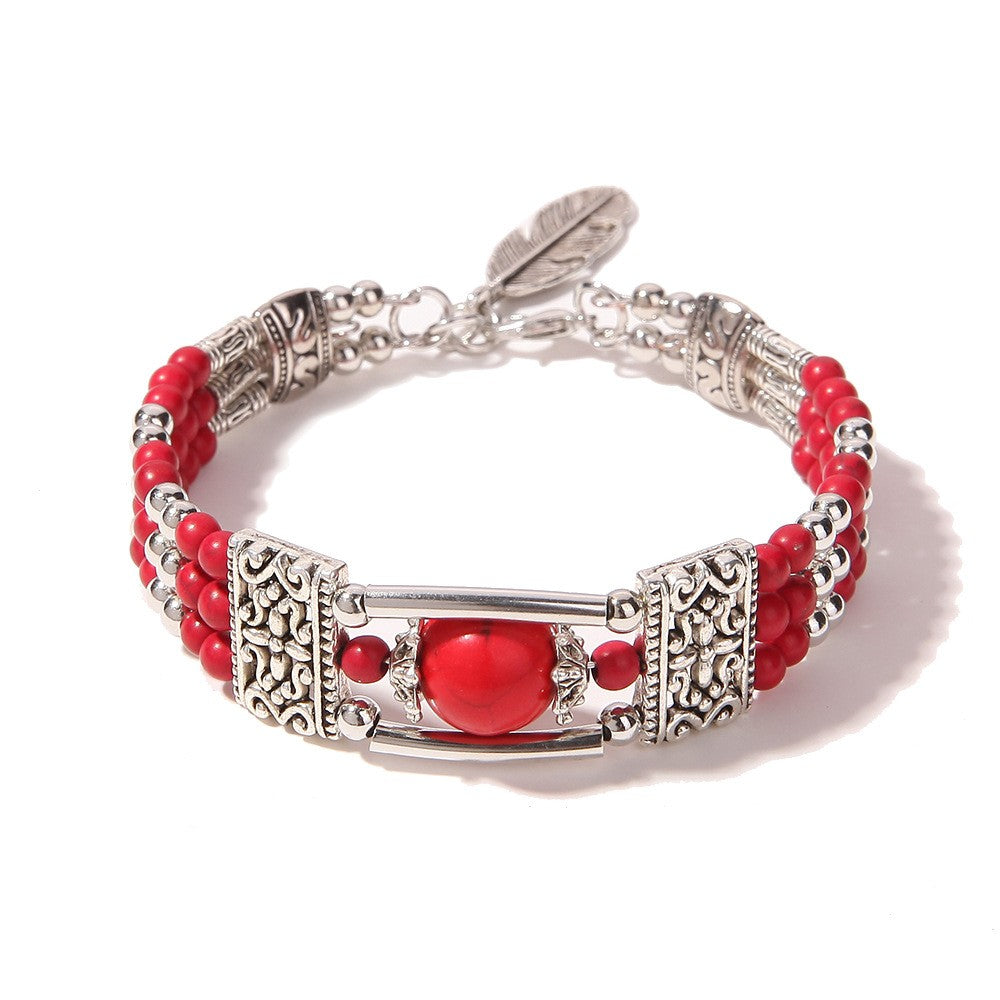 Jessae™ Pulsera de Piedras Naturales con Estilo Artesanal y Energía Natural