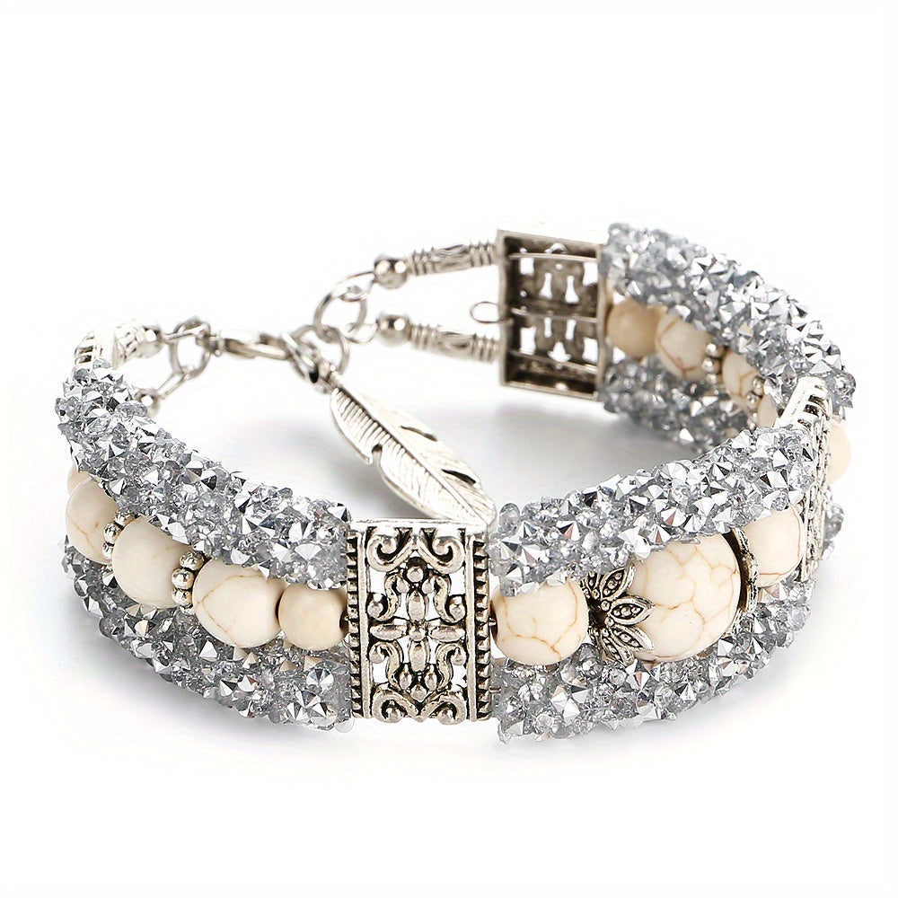 Jessae™ Pulsera de Piedras Naturales con Estilo Artesanal y Energía Natural