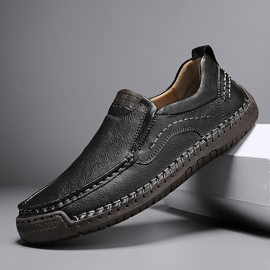 Zorvik™ Mocasines Británicos para Hombre con Costuras Artesanales y Suela Antideslizante
