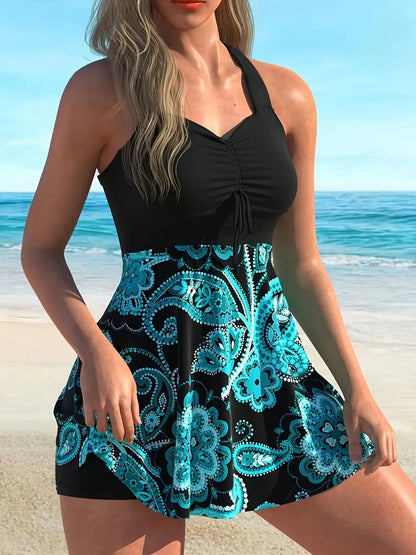 Sable™ Traje de Baño de Dos Piezas con Tirantes y Shorts Separables