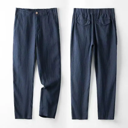 Montiero™ Conjunto de lino cómodo y transpirable para hombre