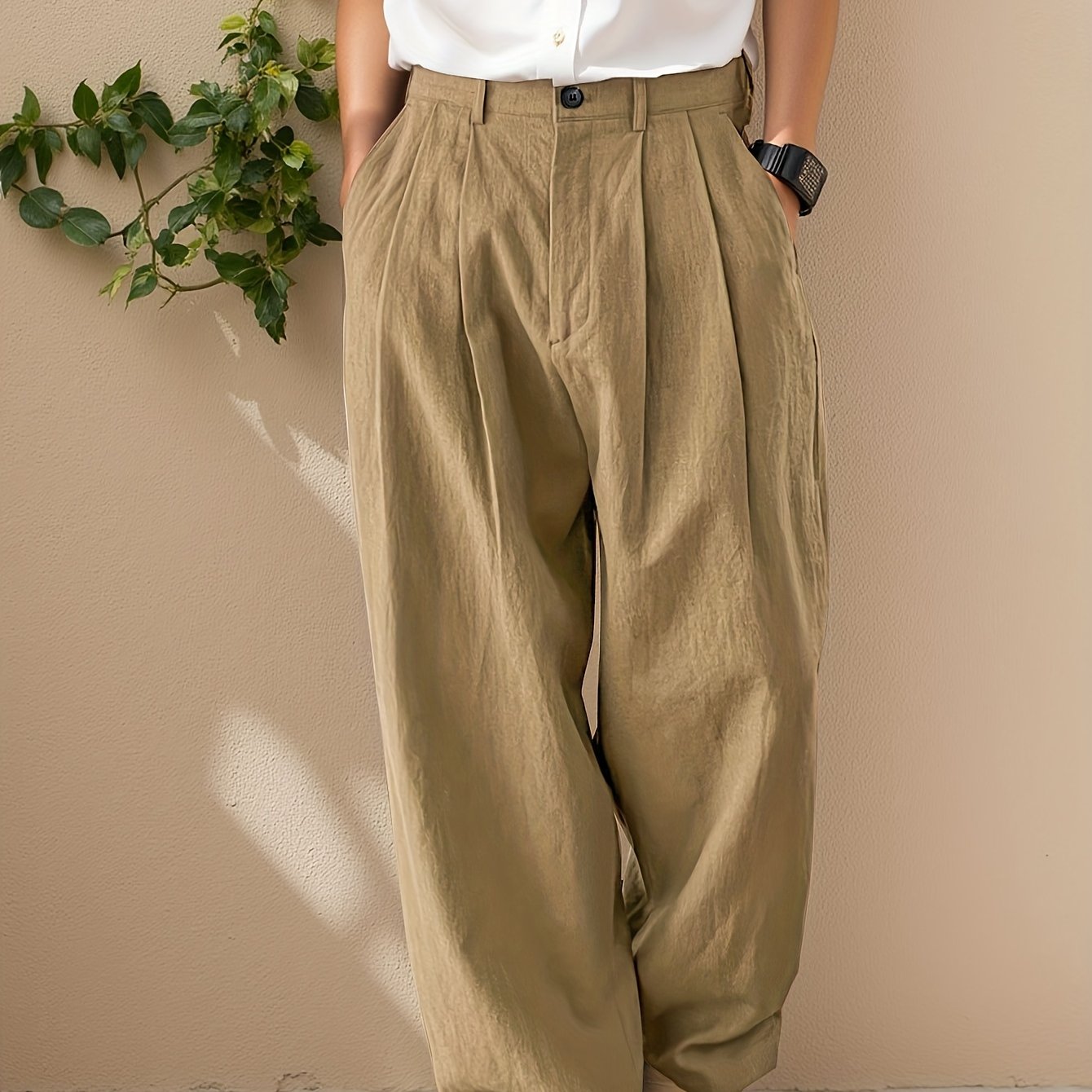 Vruxeth | Pantalón Recto para Hombre con Corte Relajado y Estilo Moderno