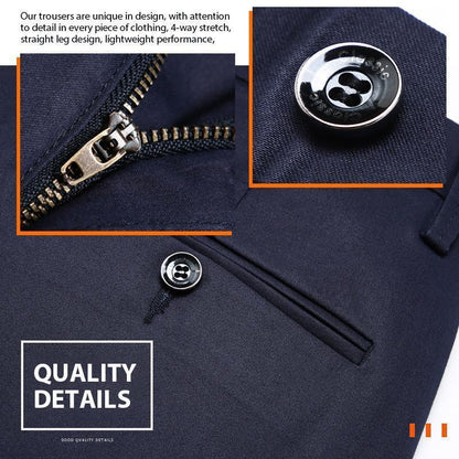 Quavero™ Pantalón clásico para hombre con alta elasticidad