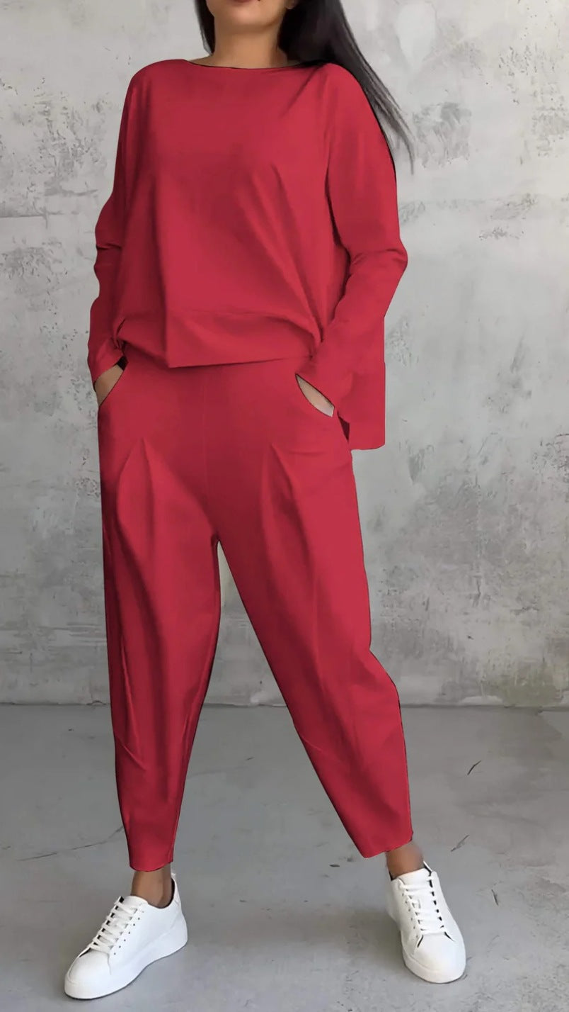 Nuvéa™ Conjunto Blusa Suave y Pantalones Ligeros