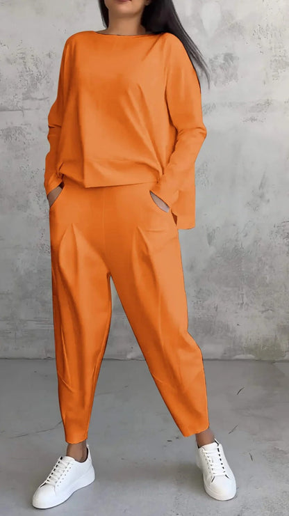Nuvéa™ Conjunto Blusa Suave y Pantalones Ligeros