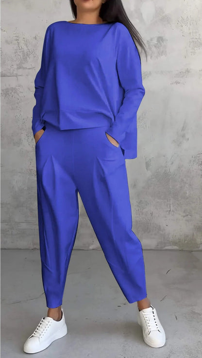 Nuvéa™ Conjunto Blusa Suave y Pantalones Ligeros