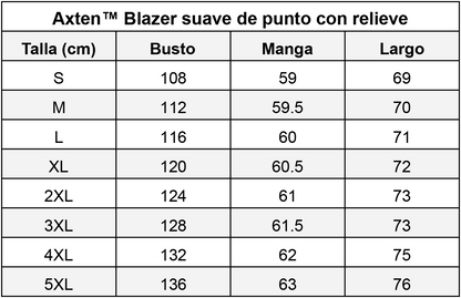 Axten™ Blazer suave de punto con relieve