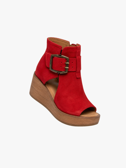 Indiea | Botines con Punta Abierta y Plataforma Cómoda