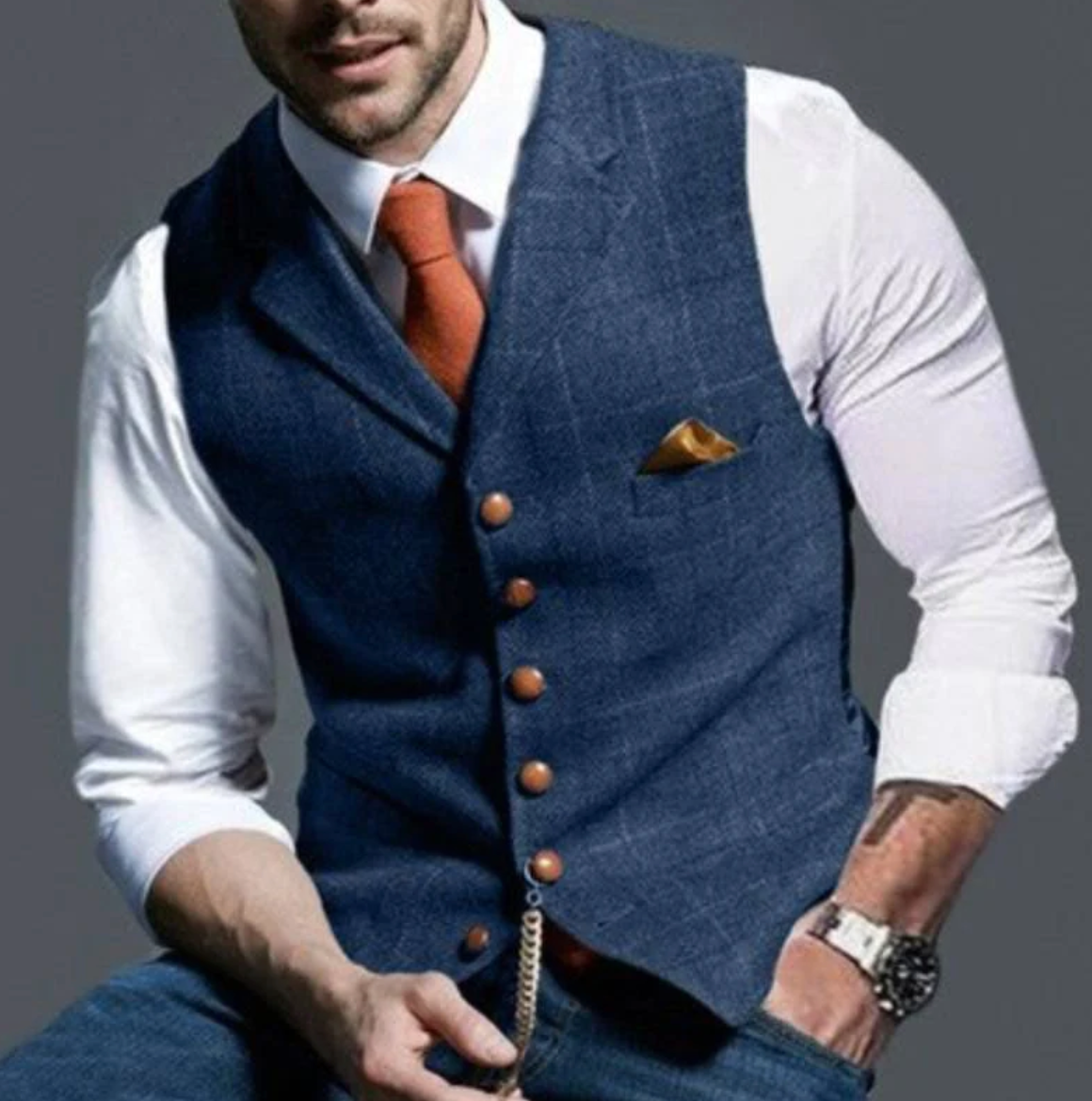 Talvex™ Chaleco elegante tejido para hombre estilo clásico