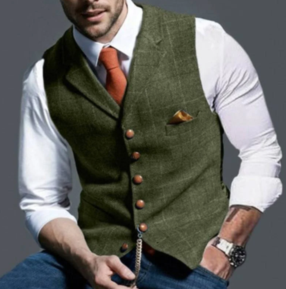 Talvex™ Chaleco elegante tejido para hombre estilo clásico