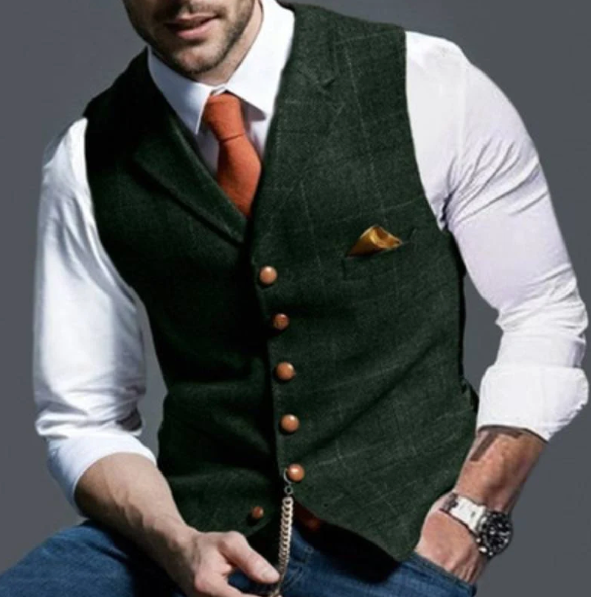 Talvex™ Chaleco elegante tejido para hombre estilo clásico