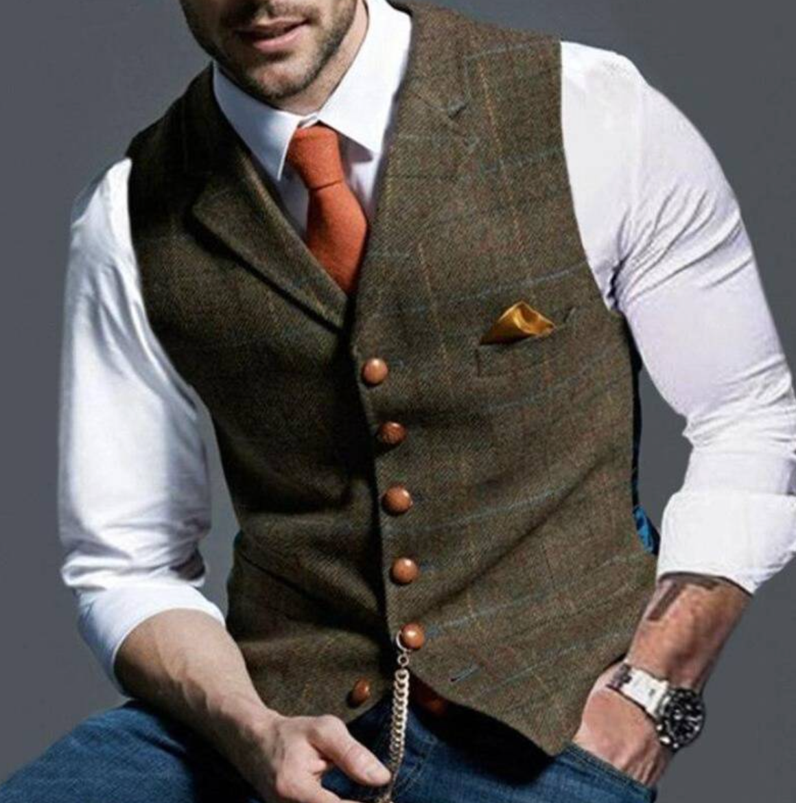 Talvex™ Chaleco elegante tejido para hombre estilo clásico