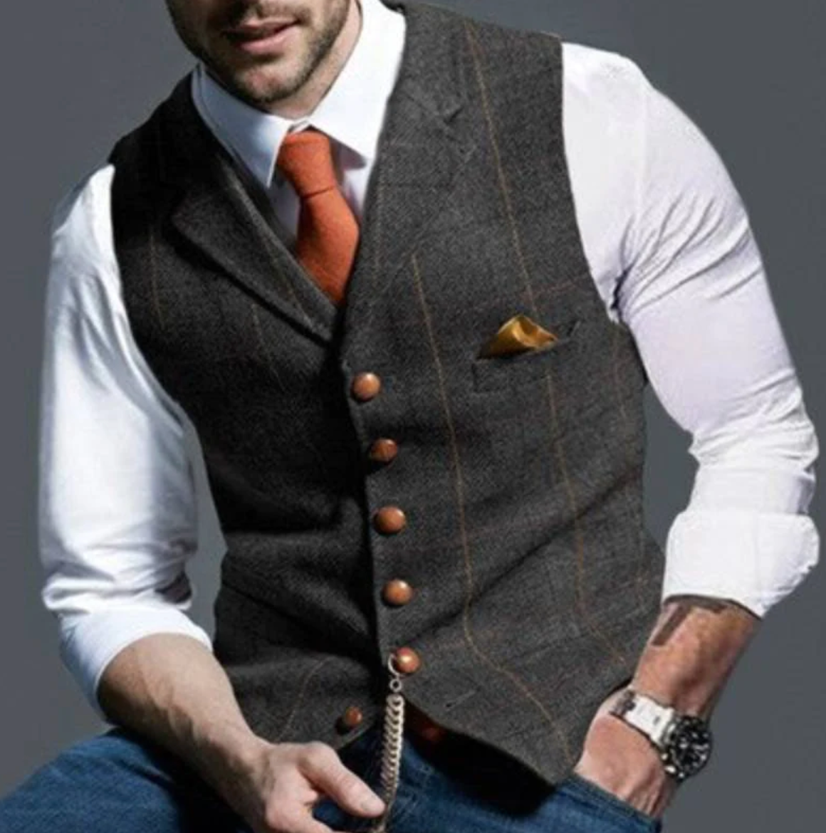 Talvex™ Chaleco elegante tejido para hombre estilo clásico