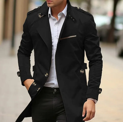 Belvaro™ Gabardina Ligera para Hombre Estilo Moderno