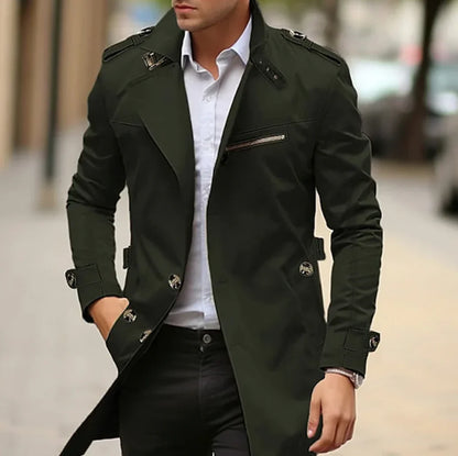 Belvaro™ Gabardina Ligera para Hombre Estilo Moderno