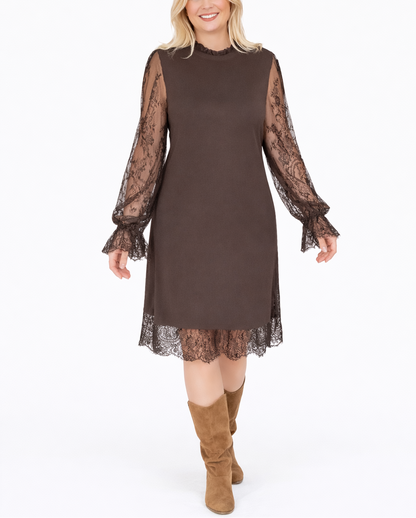 Brivora™ Vestido Elegante con Encaje Patchwork