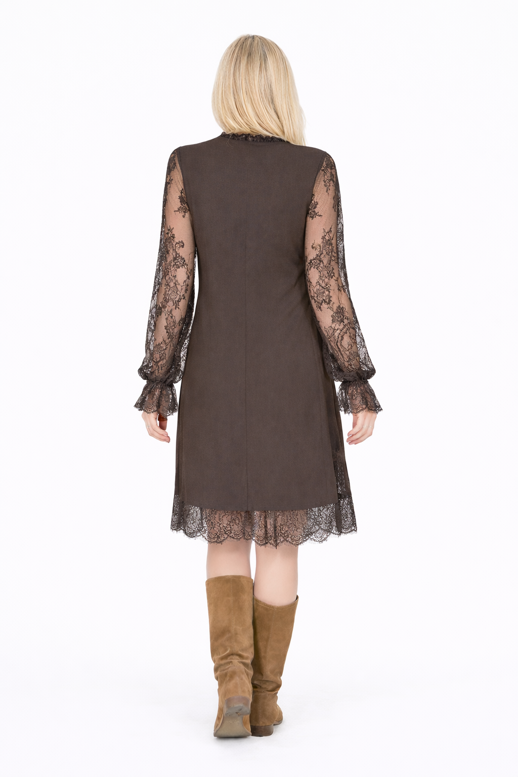 Brivora™ Vestido Elegante con Encaje Patchwork
