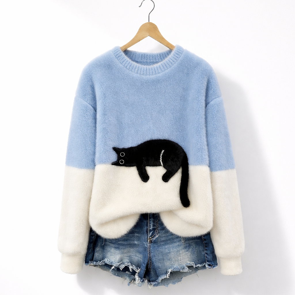 Caelania™ Sudadera Gato Minimalista