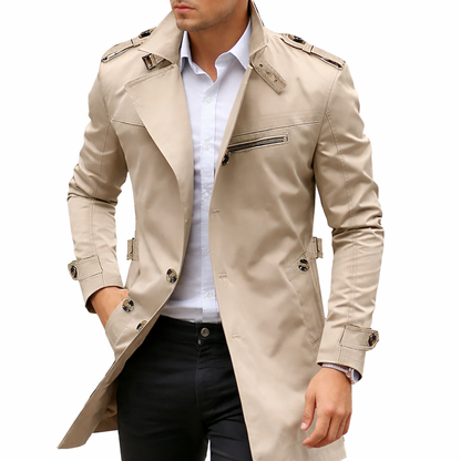 Belvaro™ Gabardina Ligera para Hombre Estilo Moderno