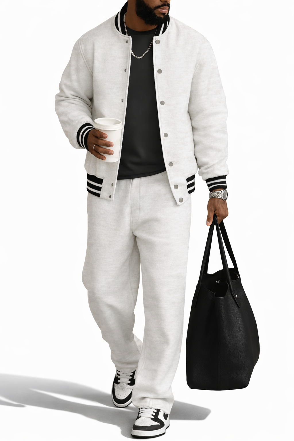 Demerio™ Conjunto masculino elegante de chaqueta y pantalón a rayas