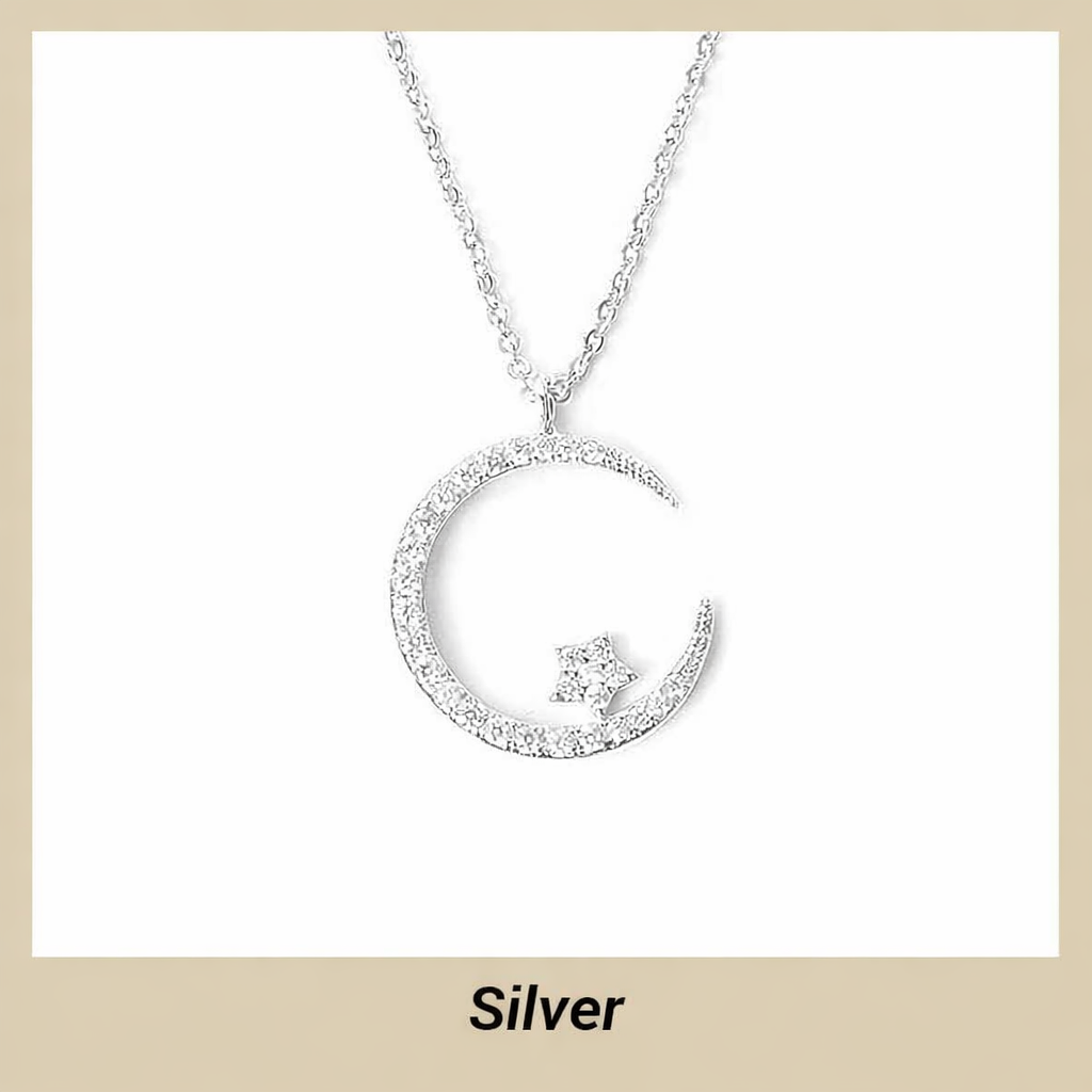 Seluné™ Collar Luna y Estrellas Luminosas