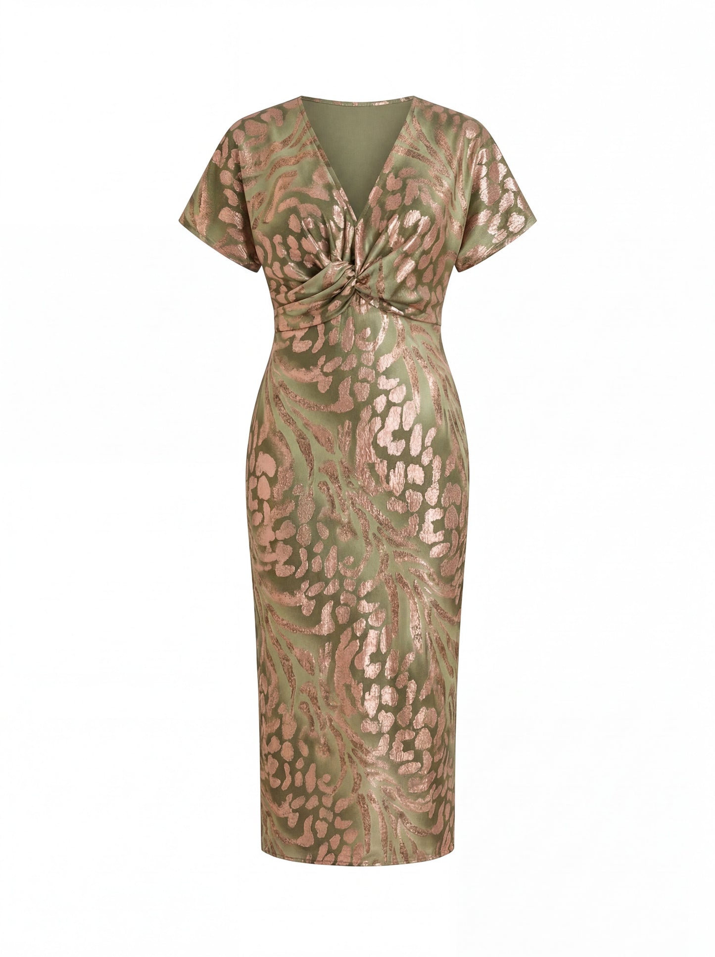 Taryn™ Vestido elegante de tejido ligero y fluido