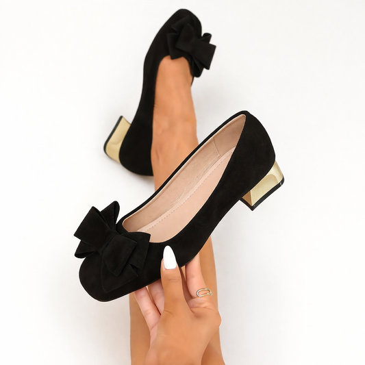Daviella™ Zapato de mujer con moño de moda en elegante tacón grueso