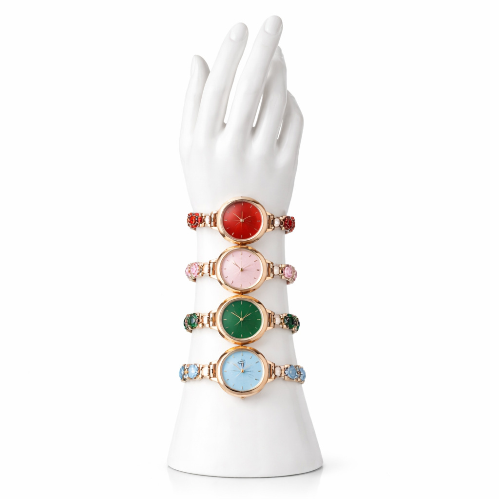 Doreya™ Reloj de pulsera para mujer con zirconias de colores