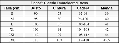 Élanor™ Vestido Bordado Clásico