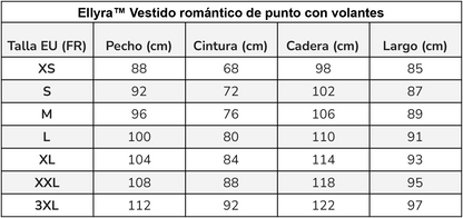 Ellyra™ Vestido romántico de punto con volantes