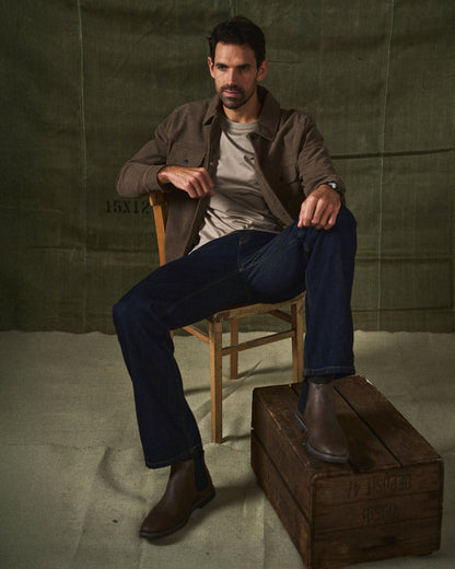 Iveron™ Botas Chelsea de Cuero Elegantes para Hombre