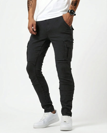 Calviero™ Pantalón Cargo Marino Ajuste Dinámico