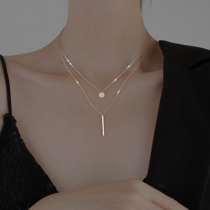 Oona™ Collar Doble en Capas con Diseño Elegante y Moderno
