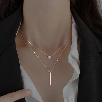 Oona™ Collar Doble en Capas con Diseño Elegante y Moderno