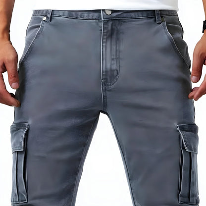 Calviero™ Pantalón Cargo Marino Ajuste Dinámico