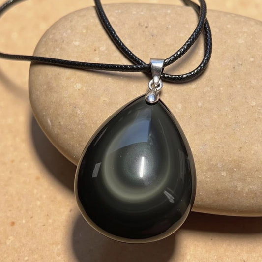 Skye™ Pendentif en Obsidienne Oeil Céleste